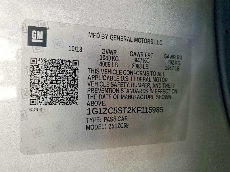 2019 Chevrolet Malibu ls