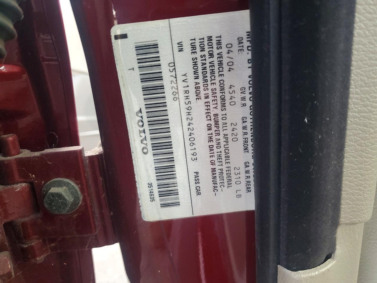 2004 Volvo S60 2.5t