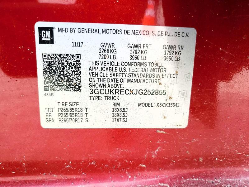 2018 Chevrolet Silverado K1500 lt