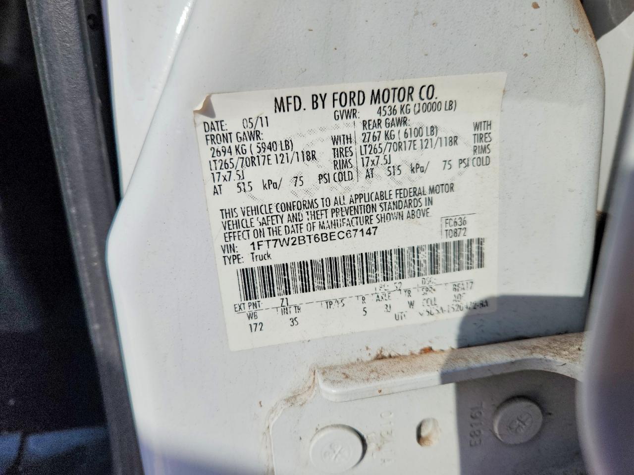 2011 Ford F250 Super Duty