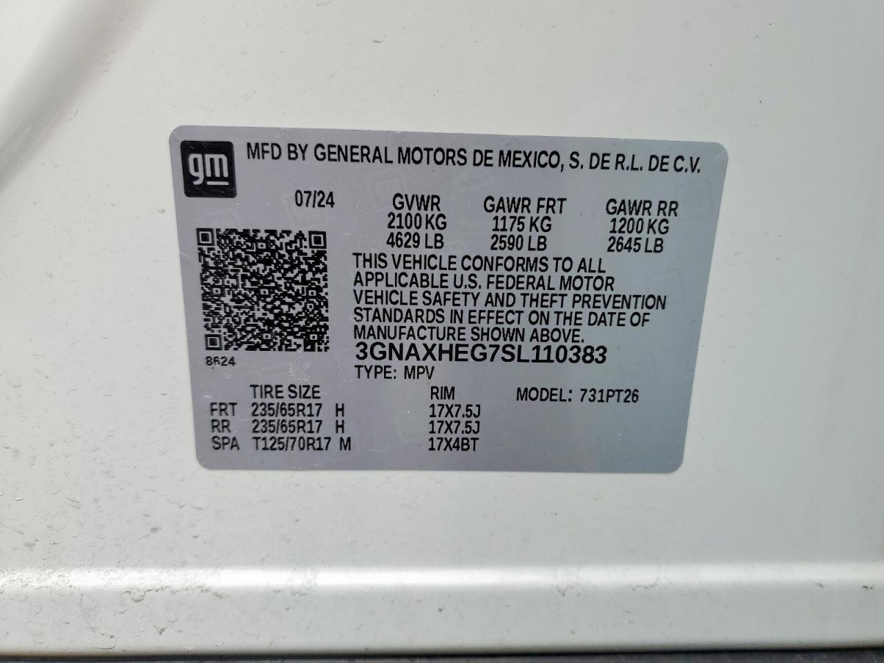 2025 Chevrolet Equinox lt