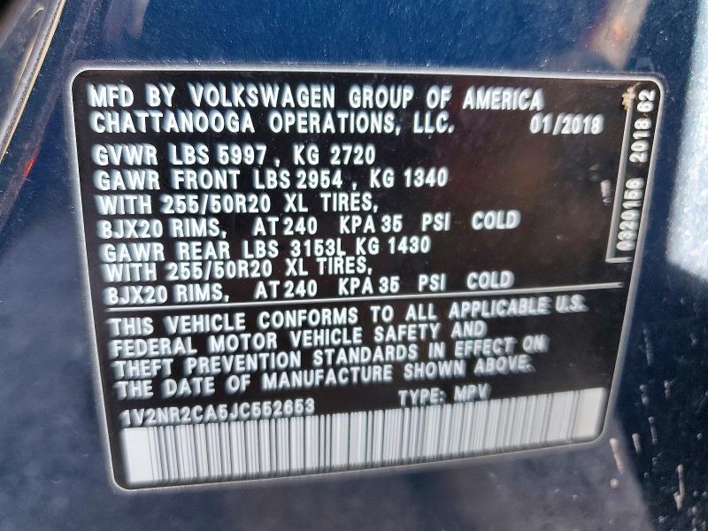 2018 Volkswagen Atlas sel Premium