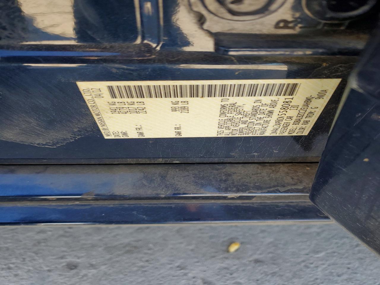 2012 Nissan Altima Base