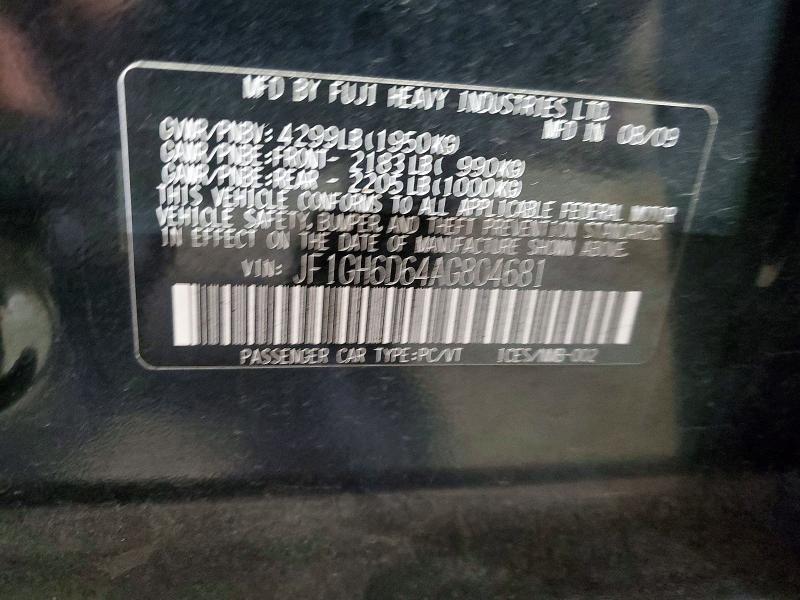 2010 Subaru Impreza Outback Sport