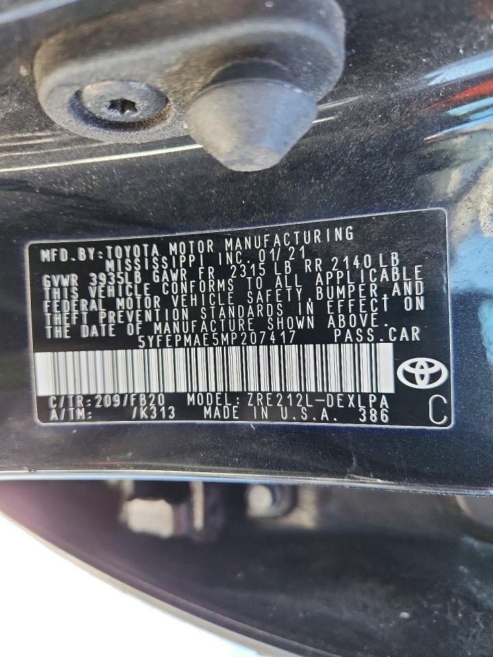 2021 Toyota Corolla le