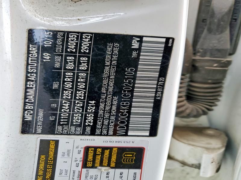 2016 Mercedes-Benz Glc 300 4matic