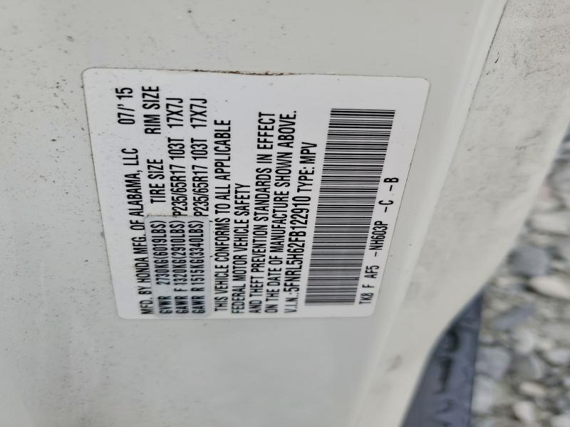 2015 Honda Odyssey exl