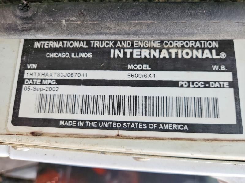 2003 International 5600I Dump Truck