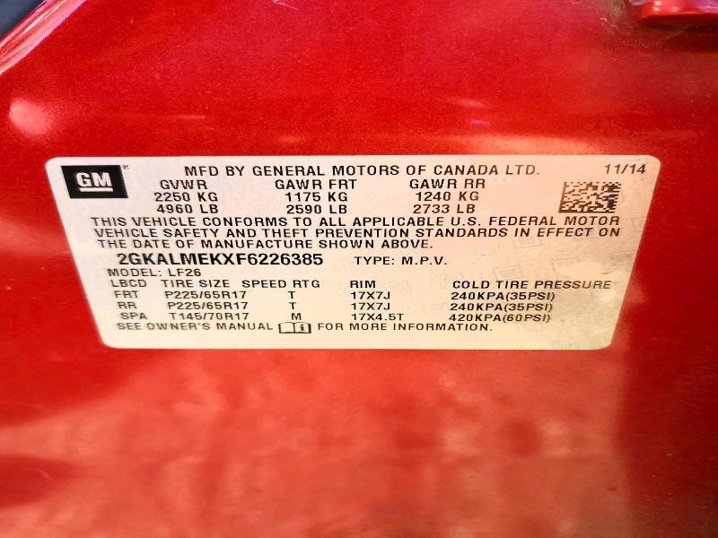 2015 GMC Terrain sle