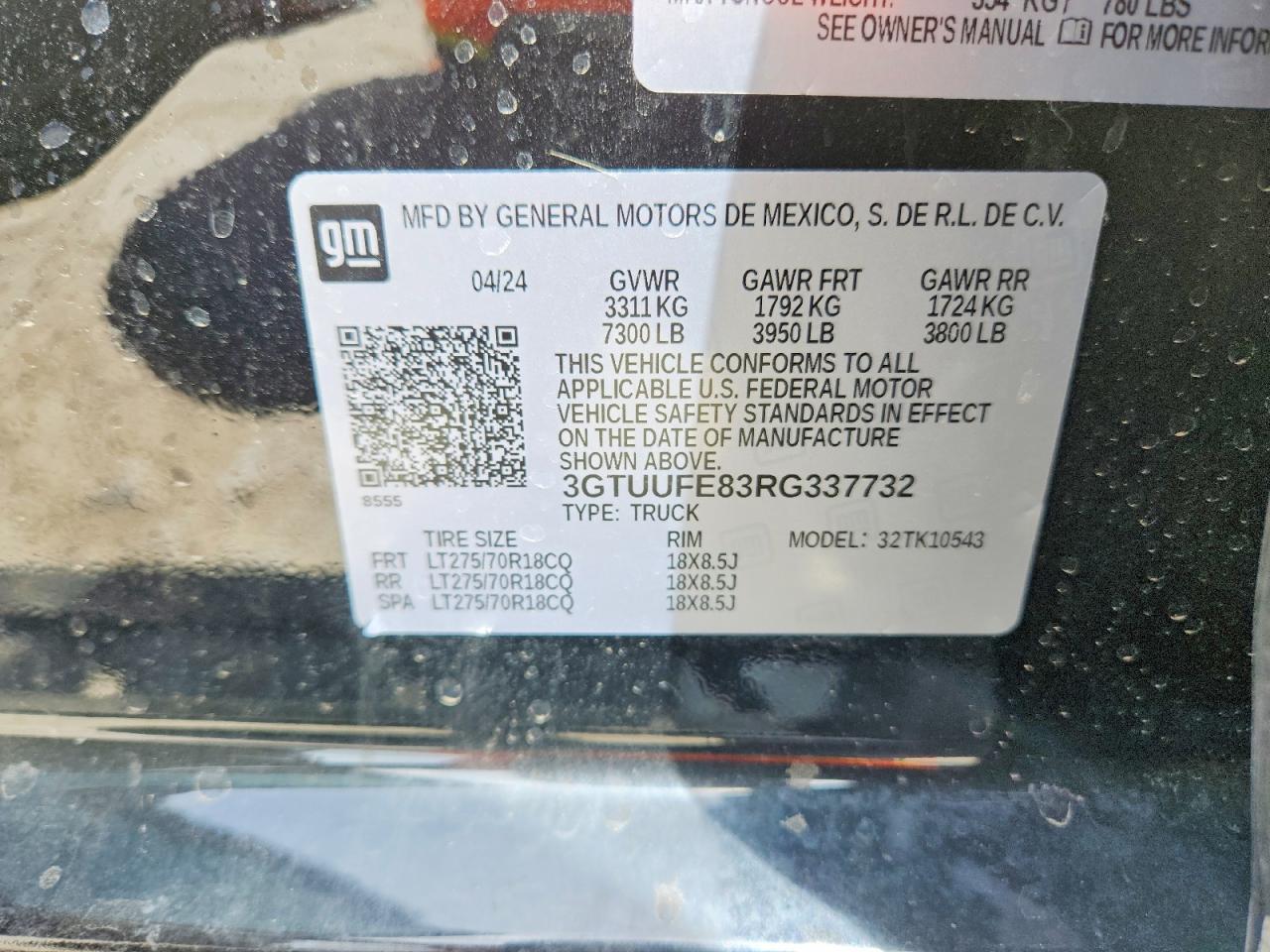 2024 GMC Sierra K1500 AT4X