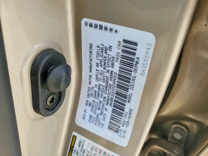 2005 Toyota Corolla le