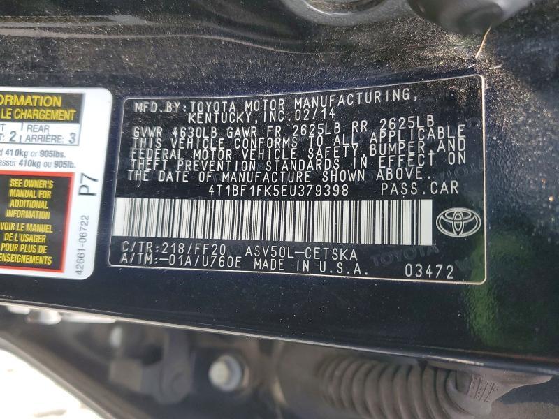 2014 Toyota Camry l