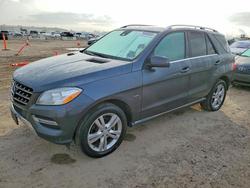Mercedes-Benz M-class salvage cars for sale: 2012 Mercedes-Benz Ml 350 4matic