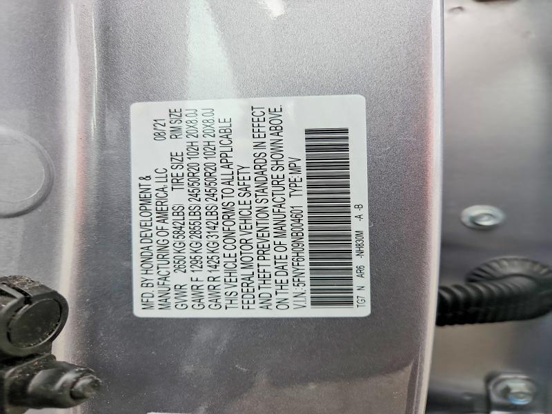 2022 Honda Pilot Elite