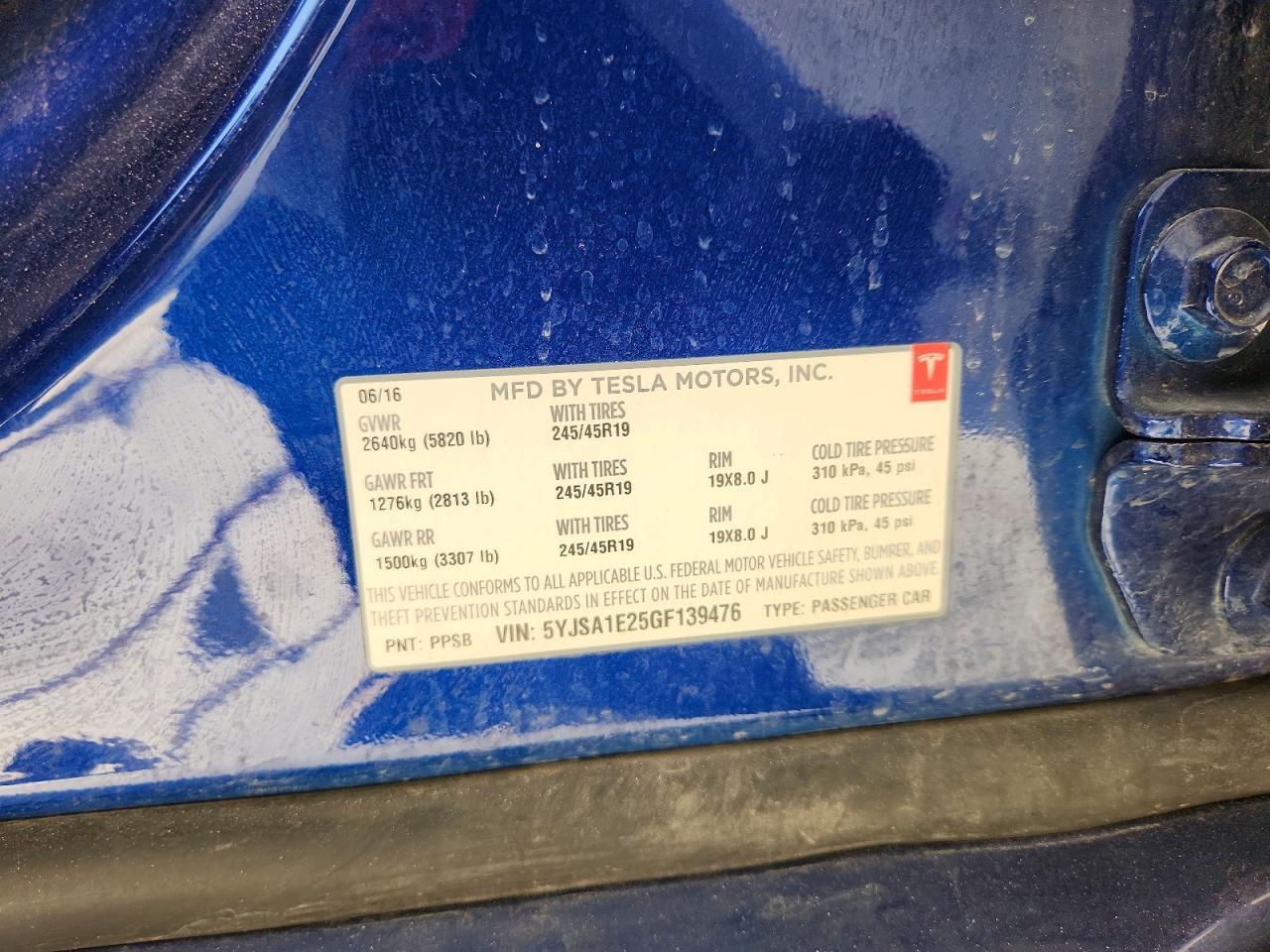 2016 Tesla Model s
