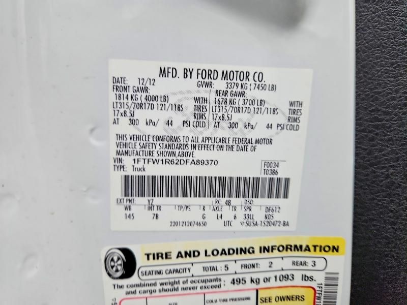 2013 Ford F150 SVT Raptor