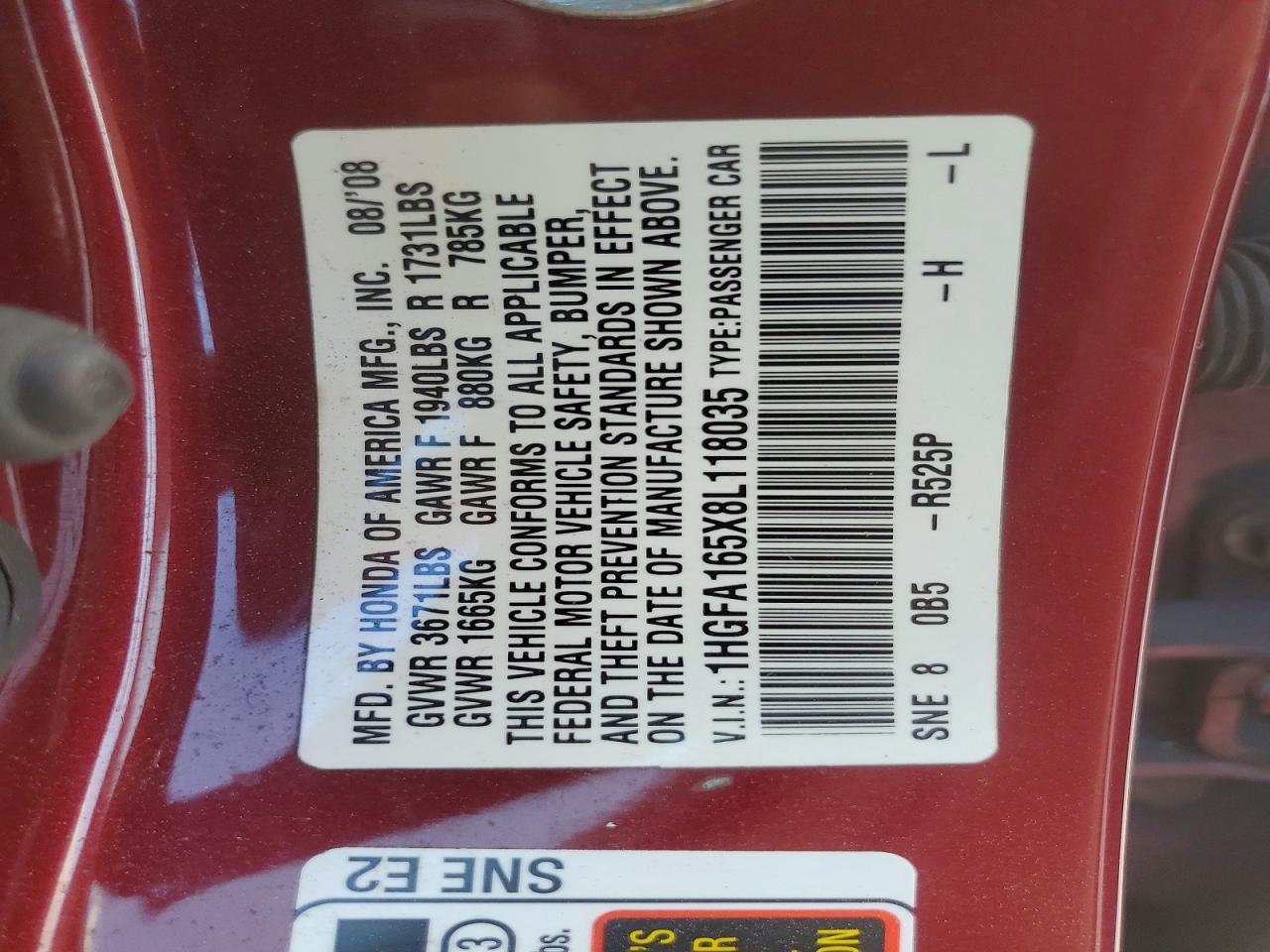 2008 Honda Civic lx
