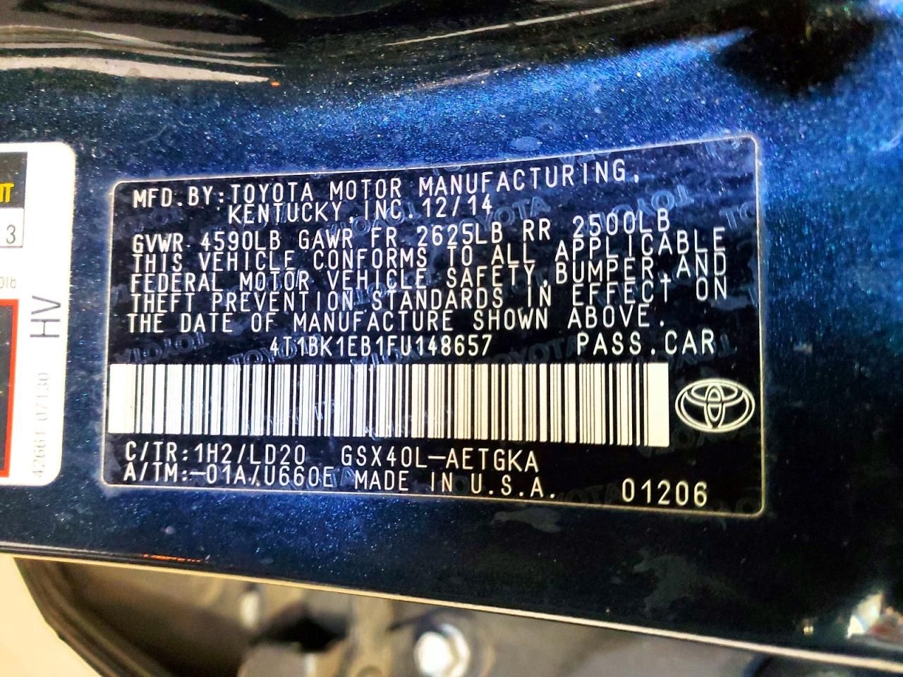 2015 Toyota Avalon xle