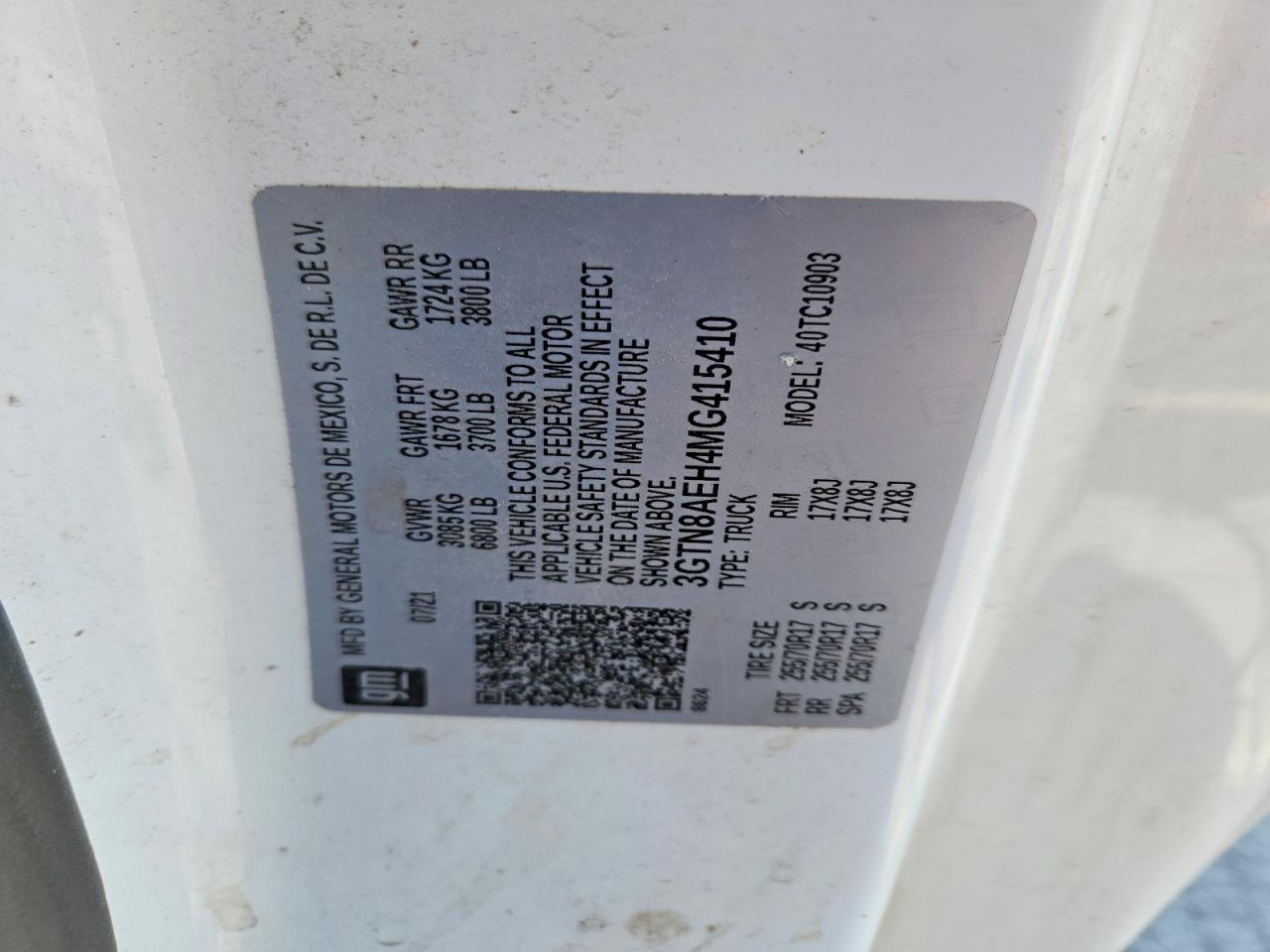 2021 GMC Sierra C1500