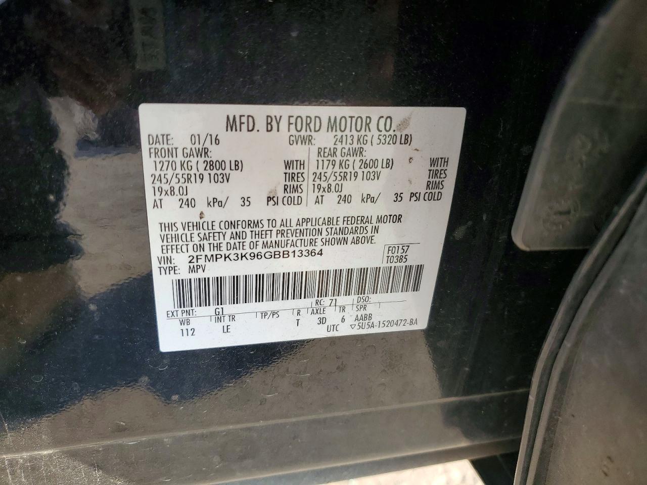 2016 Ford Edge Titanium