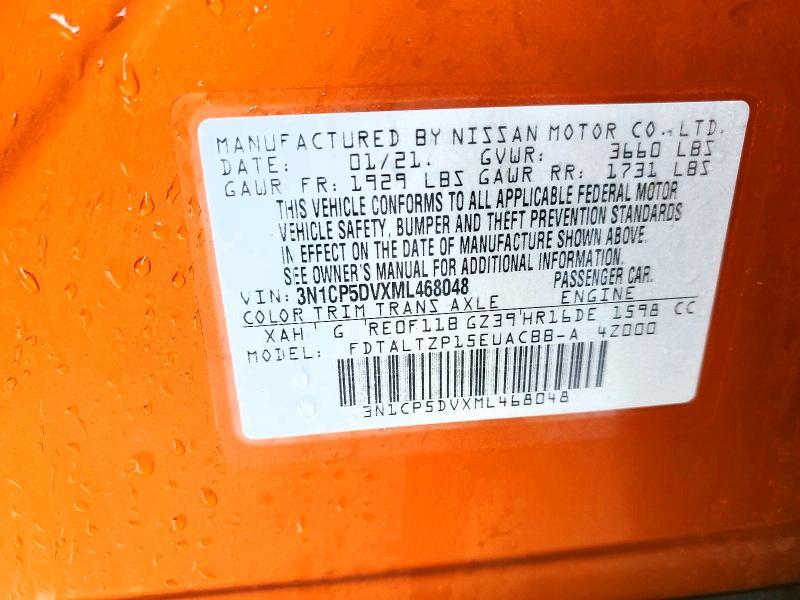 2021 Nissan Kicks sr