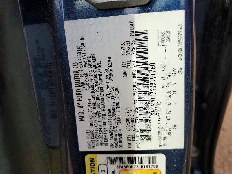 2018 Ford Fusion se