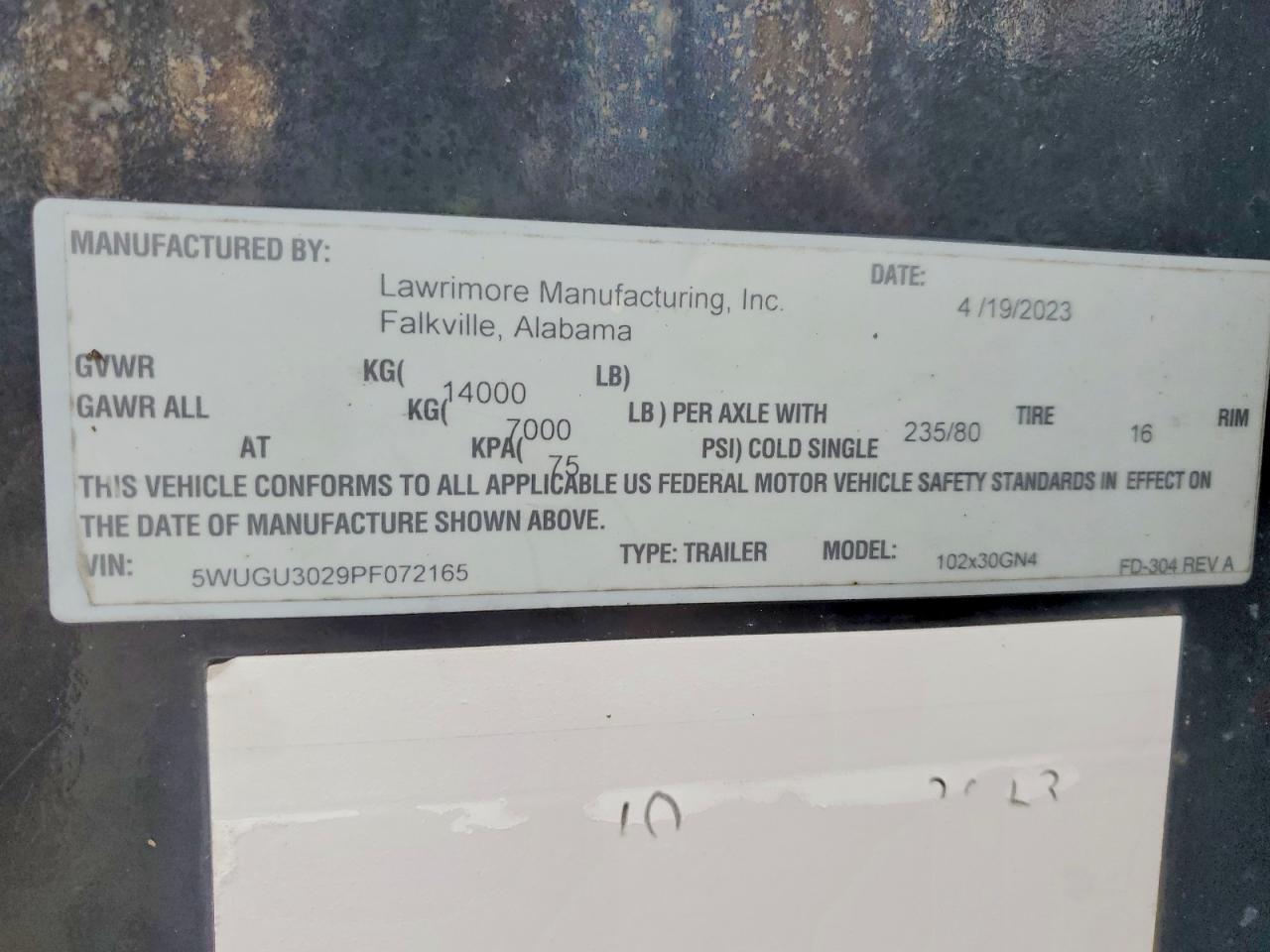 2023 Lawrimore 102X30GN4  Flatbed Trailer