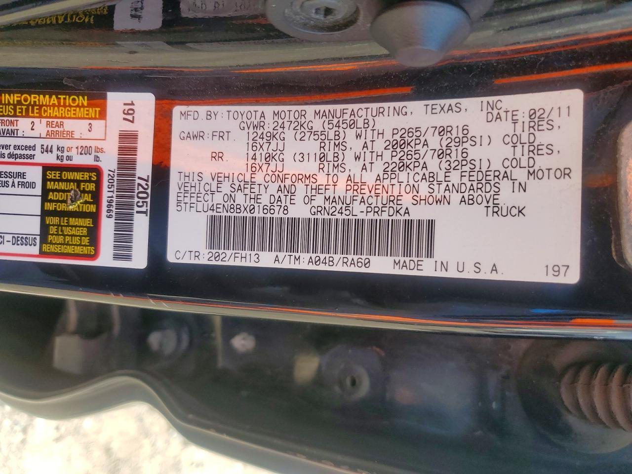 2011 Toyota Tacoma Double Cab