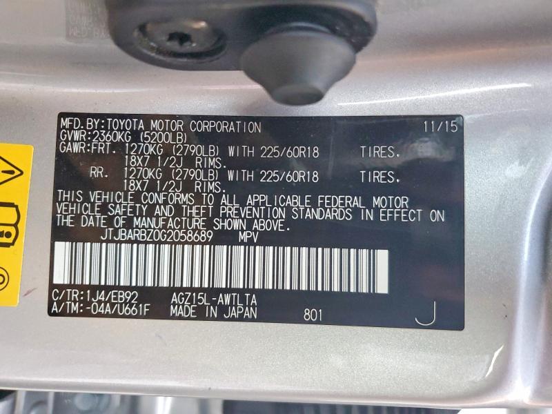 2016 Lexus Nx 200t Base