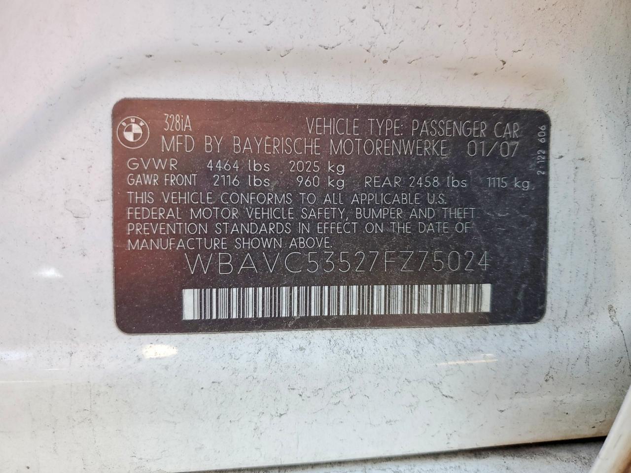 2007 BMW 328 i Sulev