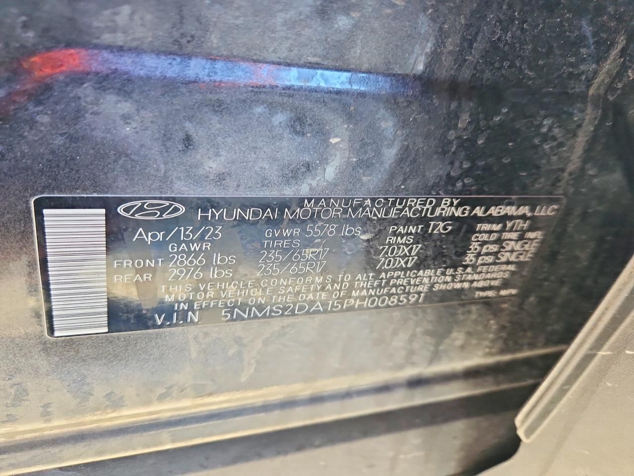 2023 Hyundai Santa fe Blue