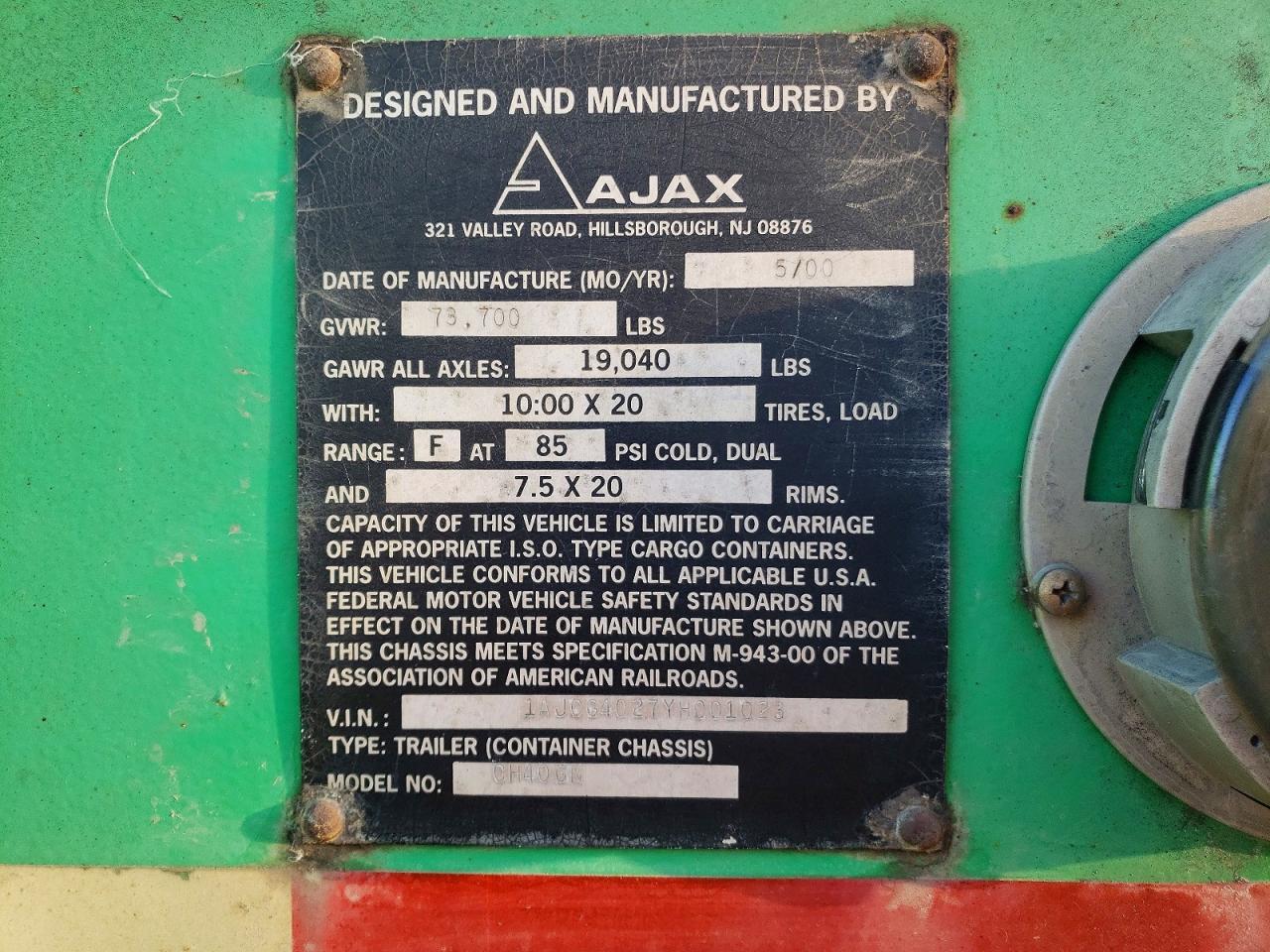 2000 Ajax Chass