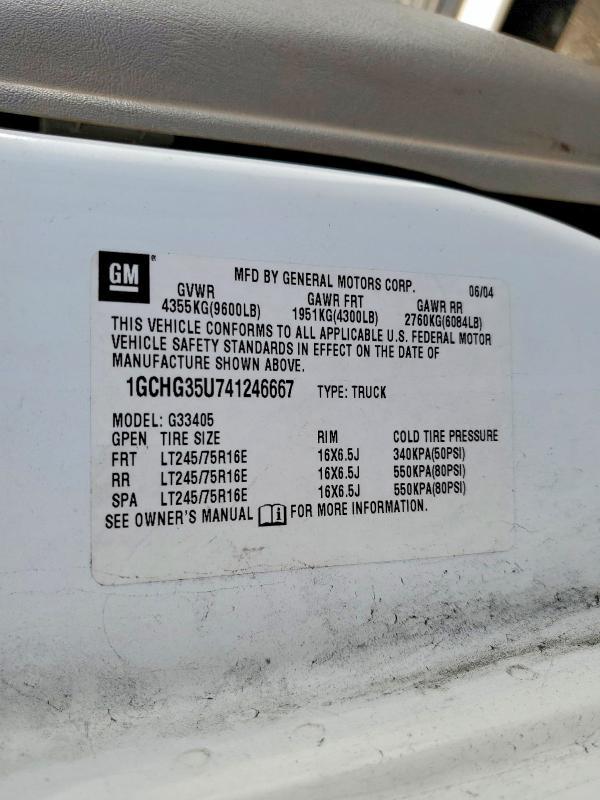 2004 Chevrolet Express G3500