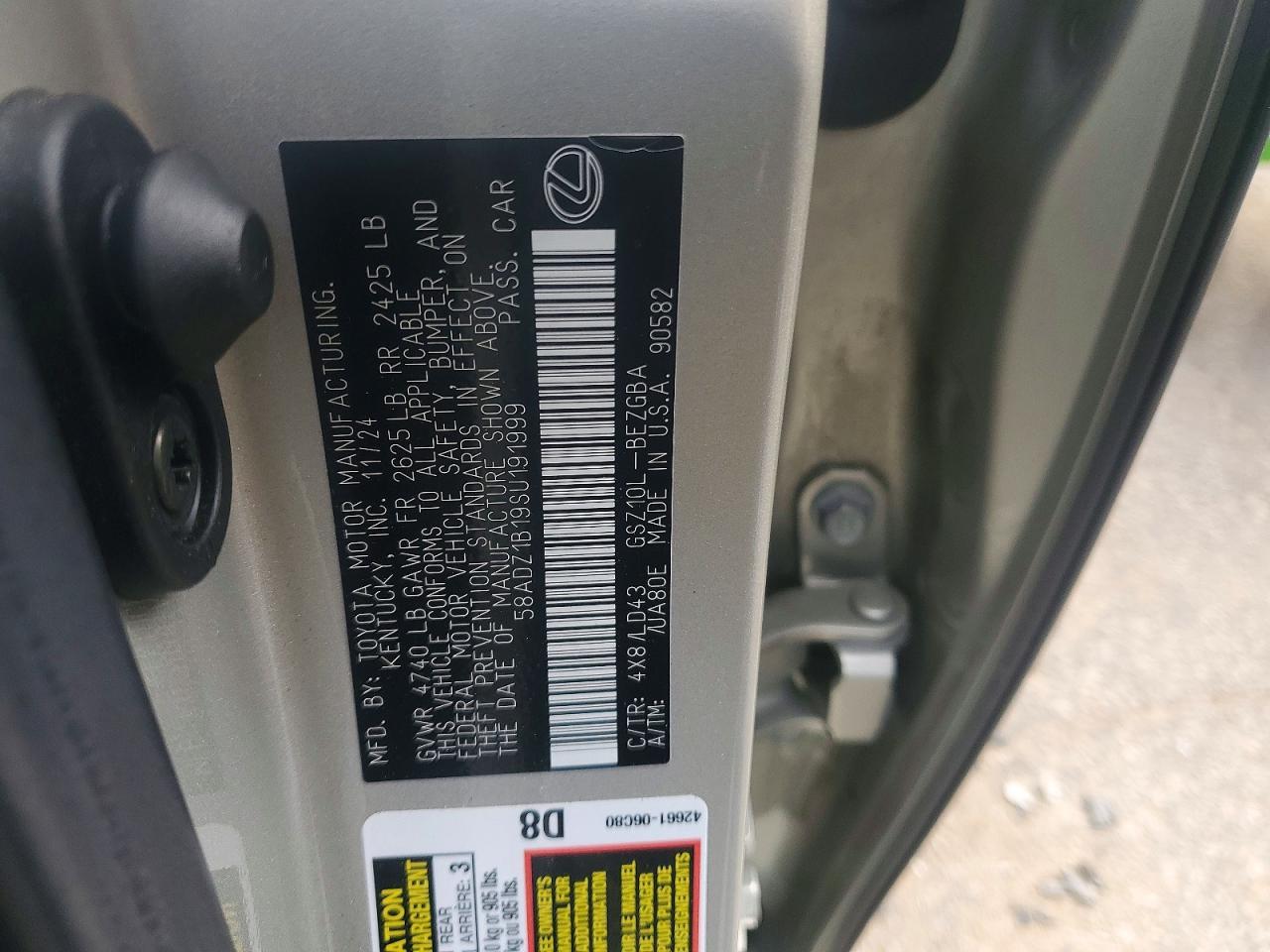 2025 Lexus Es 350 Base