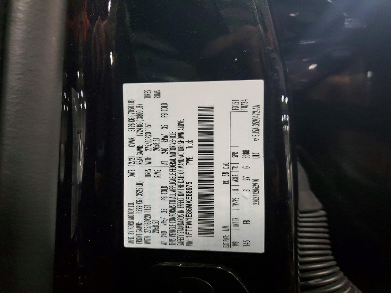2021 Ford F150 Supercrew