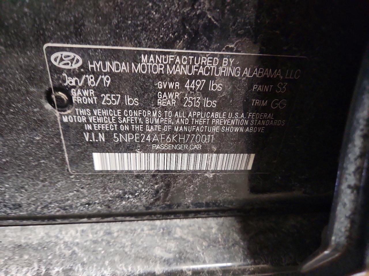 2019 Hyundai Sonata se