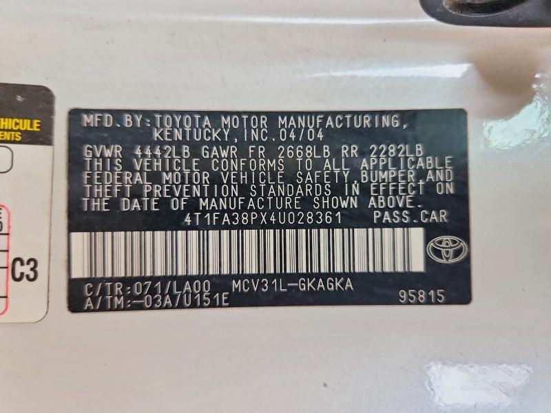 2004 Toyota Camry Solara se