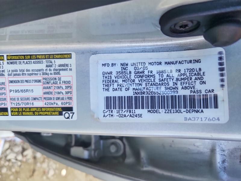 2005 Toyota Corolla le