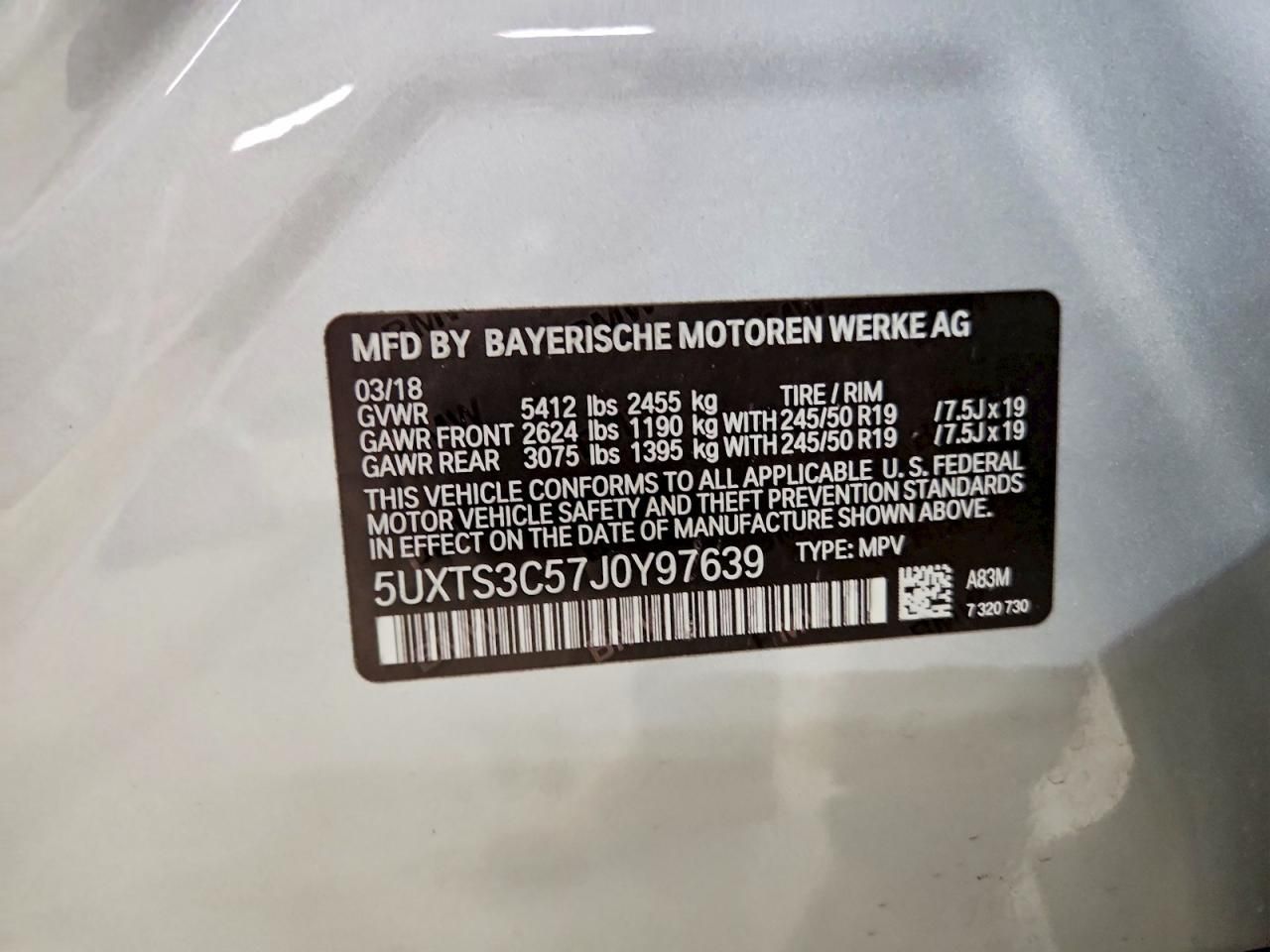 2018 BMW X3 Xdrivem40i