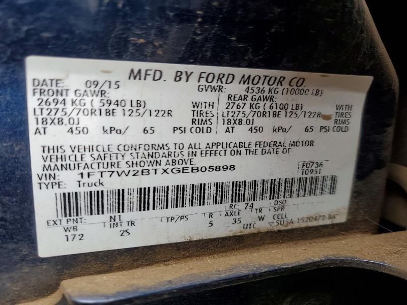 2016 Ford F250 Super Duty