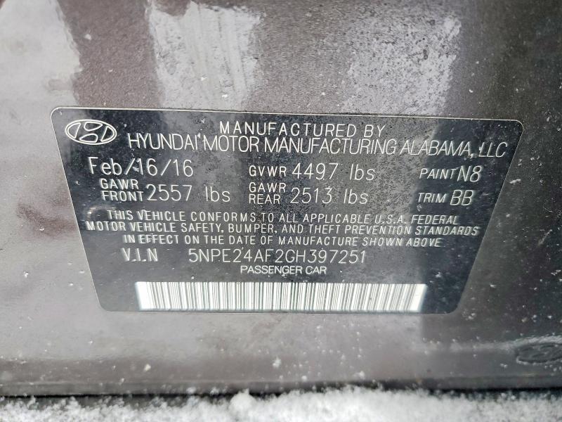 2016 Hyundai Sonata se