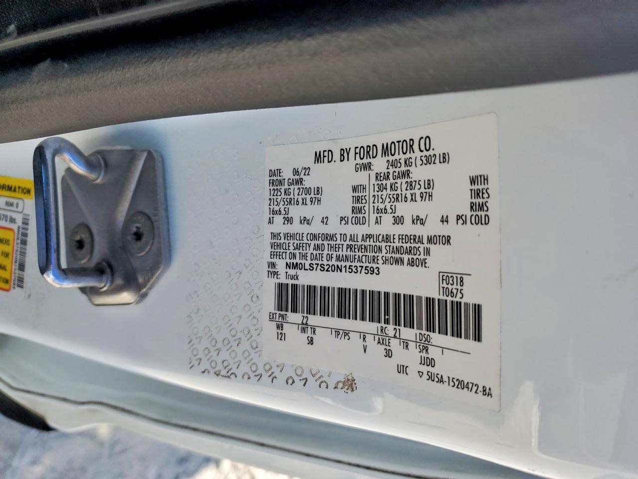 2022 Ford Transit Connect xl
