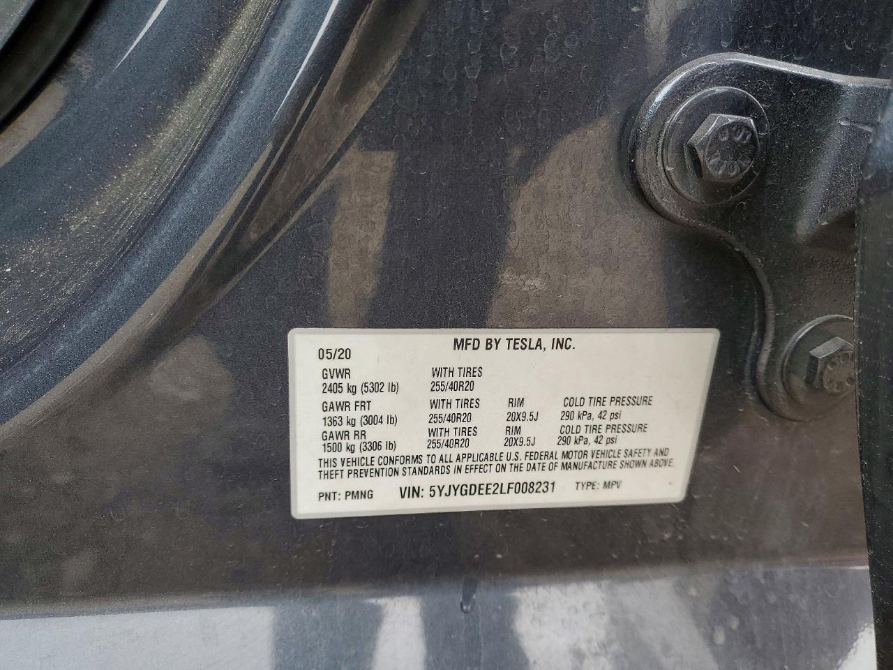 2020 Tesla Model y