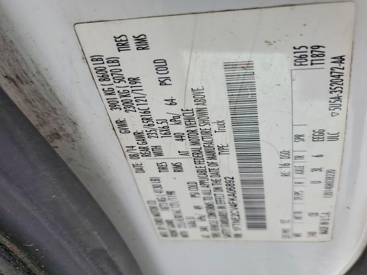 2015 Ford Transit T-150