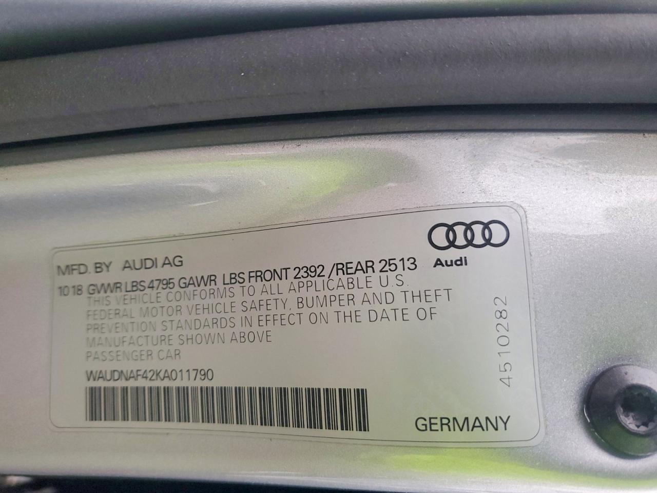 2019 Audi A4 Premium