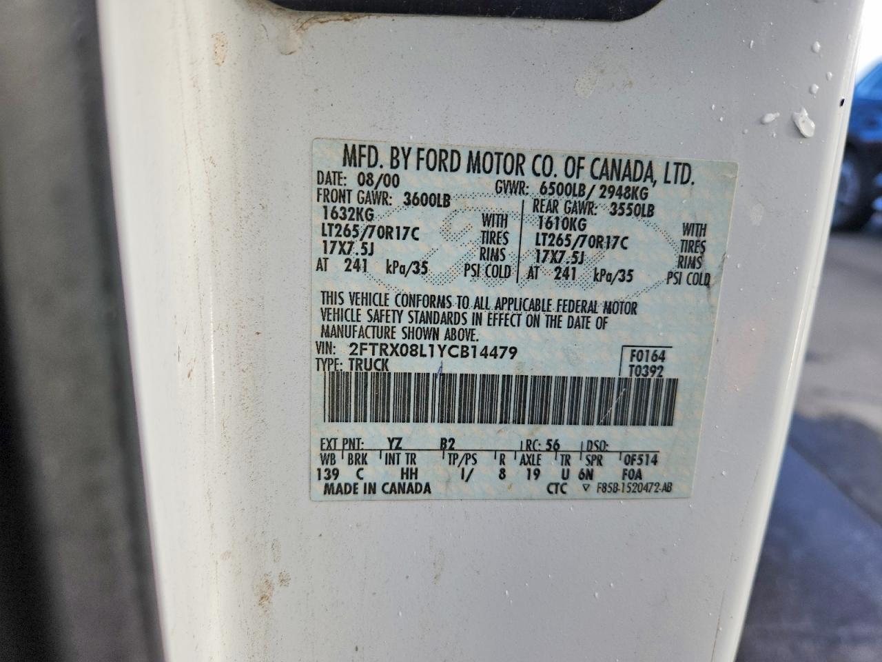 2000 Ford F150