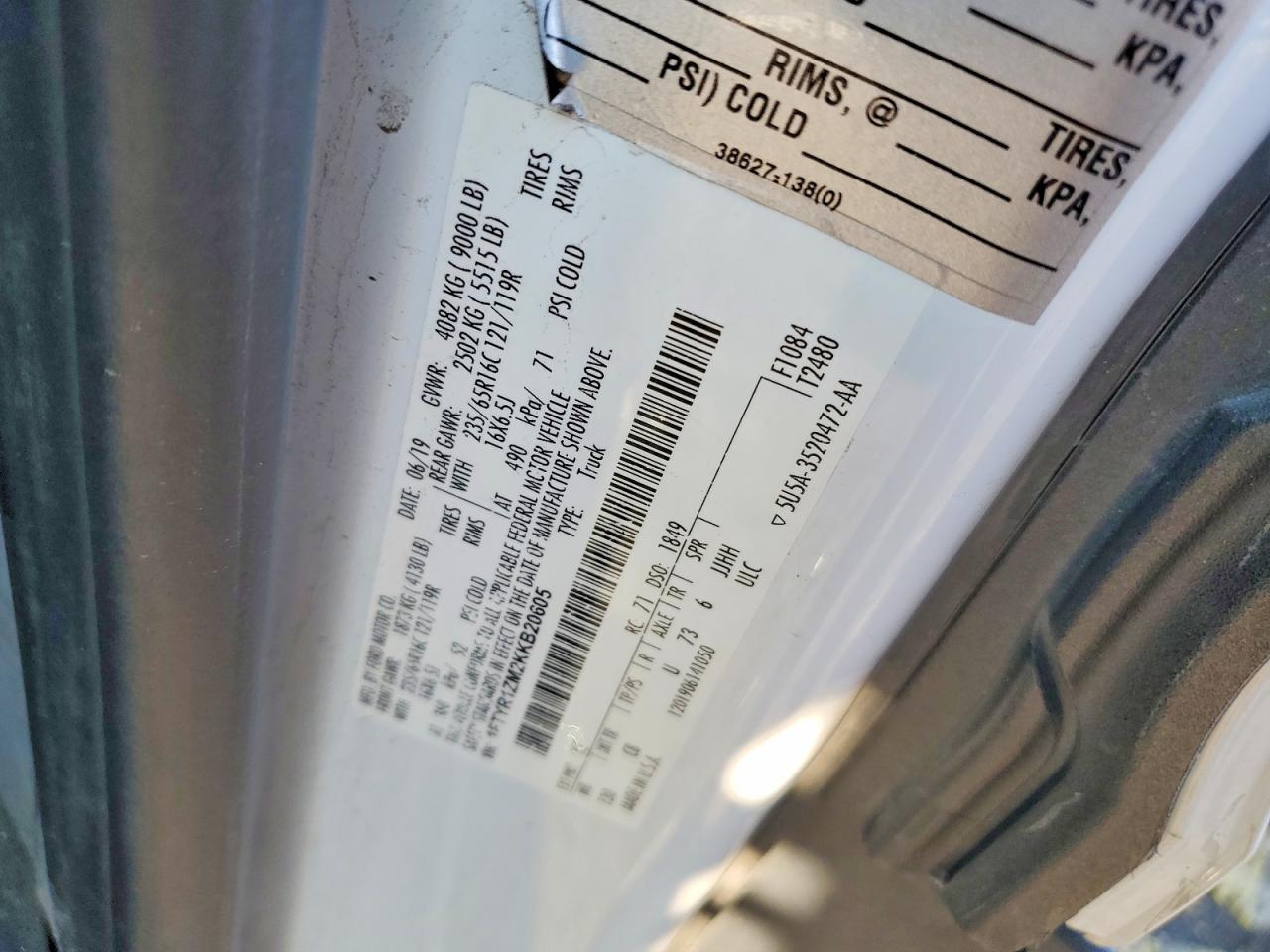 2019 Ford Transit 250 Delivery Van