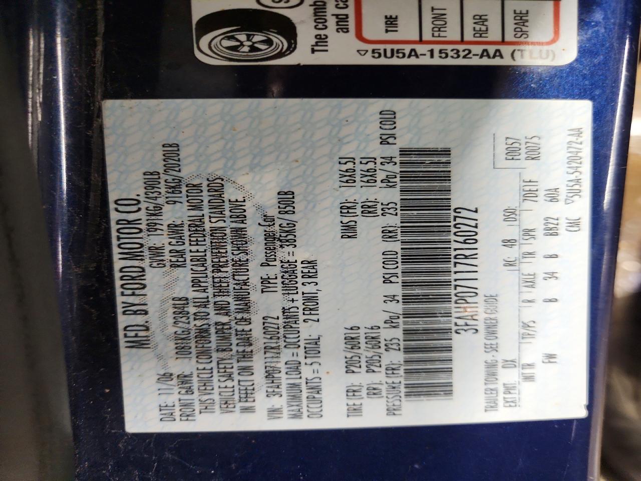 2007 Ford Fusion se