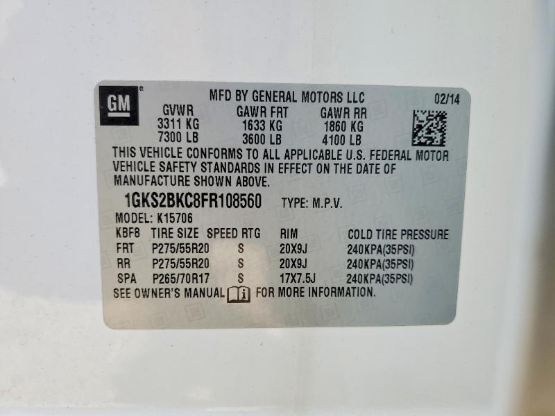 2015 GMC Yukon slt