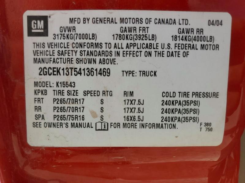2004 Chevrolet Silverado K1500